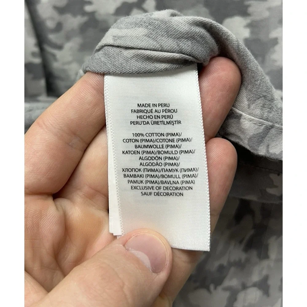 Polo Golf Ralph Lauren Mens Size 2XL Gray Camo Short Sleeve Polo Shirt (K6)